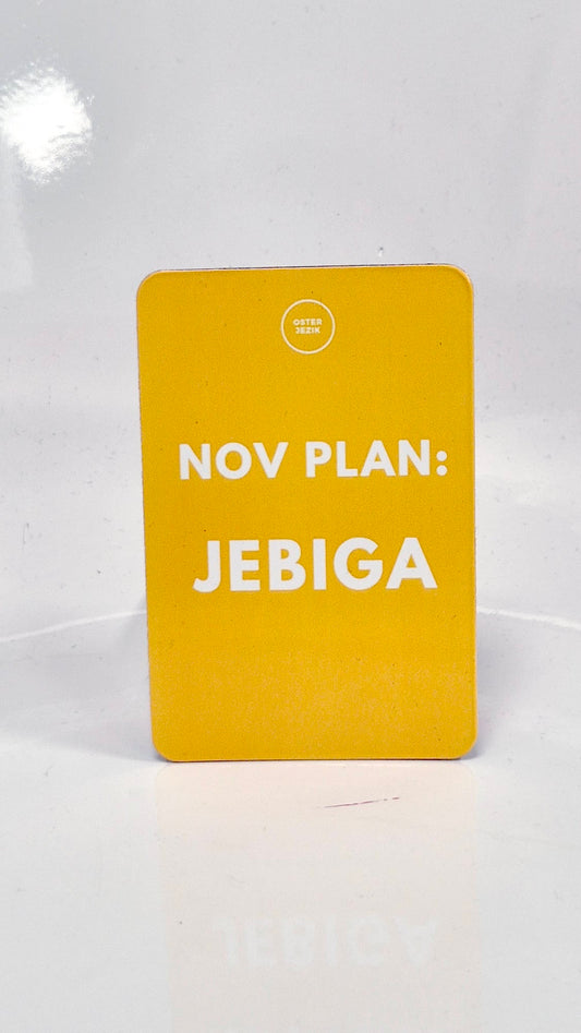 Magnet NOV PLAN: JEBIGA, barva kurkuma